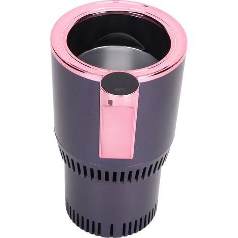 Refroidisseur de tasses portable 12 V pour voiture, porte-gobelet chauffant et rafraîchissant pour la maison et les voyages, or rose (1/5)