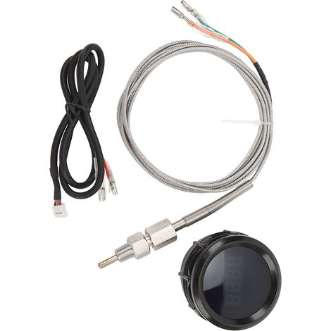 Jauge de température des gaz d'échappement 52mm, précision élevée, universelle 12V, plage 200-1300°C, indicateur numérique EGT (1/5)
