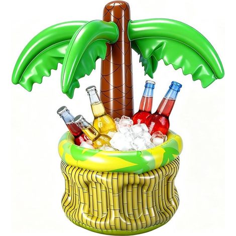 Nevera inflable para bebidas，Nevera con forma de cactus，portavasos con forma de cactus，cubitera para fiestas mexicanas (1/5)