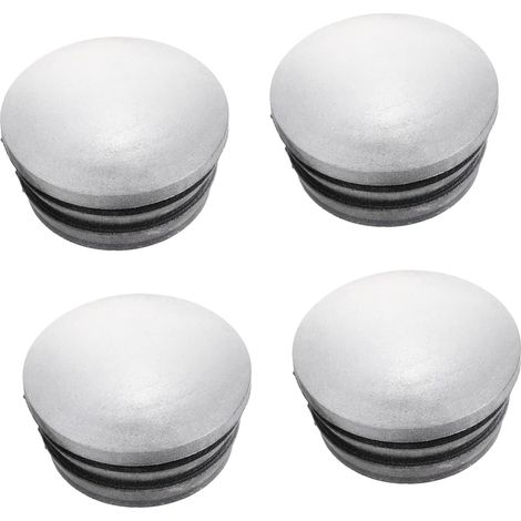 Capuchons de Poteau Ronds Réfléchissants en Caoutchouc Lot de 4 76 Mm Protège-Poteaux pour Clôture Barrière de Circulation Barres de Protection Installation Facile Protection Intempéries (1/5)