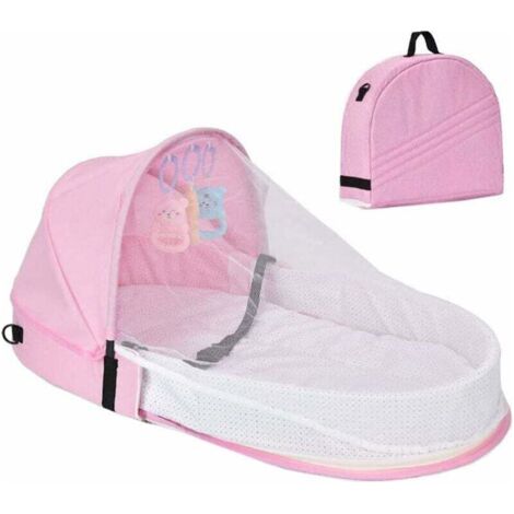 Lit bébé portable voyage pliable - Sac maman multifonction - 0-10 mois (1/5)