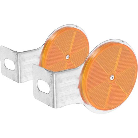 2 Pièces Réflecteur Routier Abs pour Avertissement Trafic et Rues Balise de Chaussée, Marqueur Réfléchissant, Usage Polyvalent, Pose Facile, Forte Visibilité (1/5)