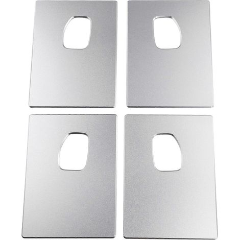 Garnitures de poignées de porte intérieures en aluminium chromé, plaques anti-rayures pour Hummer H2 SUV SUT 2003-2007 (1/5)