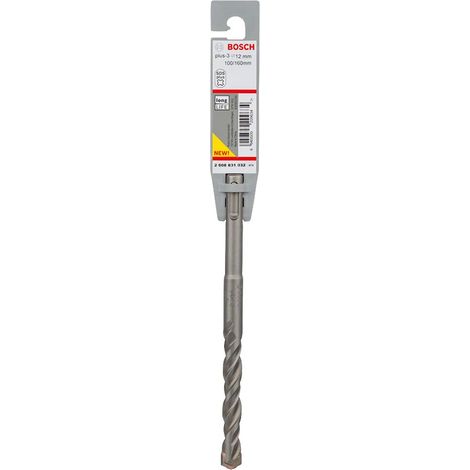 Bosch 2608831032-Punta da trapano SDS-Plus per martello perforatore, 3, 12 x 100 x 160 mm