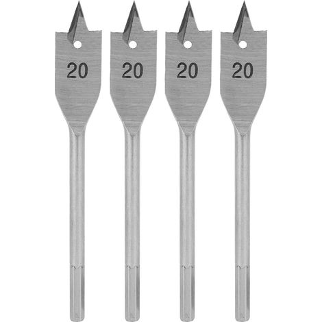 Jeu de mèches à bois en acier à haute teneur en carbone - 4 pièces, diamètre 20mm (1/5)