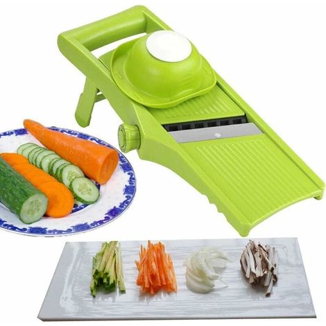 Manual Food Slicer, 3-in-1 Vegetable Slicer Professional Vegetable Cutter Grater Potato Cutter, Adjustable Vegetable Slicer with Potato and Carrot Starch MUMU