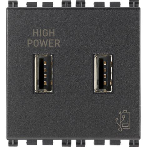 VIMAR - 19295 USB-Netzteil 5V 2,1A 2M Grau