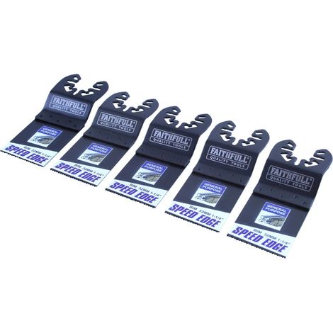 Faithfull FAIMFWM32SE5 32mm Mulit-Tool Speed Edge Blade 5 Pack XMS26MULTI5
