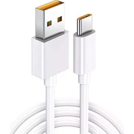 Cable USB a USB-C tipo C Supervooc Super Fast para Oppo DL136, 65 W, 1 m, color blanco. (1/5)