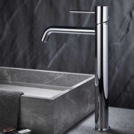 Imex - Grifo Monomando Lavabo Caño Alto Cromado Serie Monza (1/5)