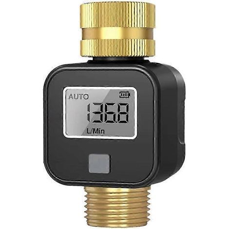Compteur d'eau avec filetage 3/4 pour mesurer avec précision la consommation d'eau, idéal pour le remplissage des réservoirs de camping-cars et les arroseurs de jardin. (1/5)