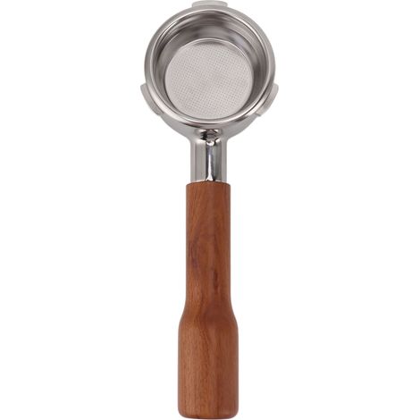 Siebträger 58 mm, 3-armig, bodenlos, Edelstahl, für Barsetto C1 Kaffeemaschine, Rosenholzrot (1/5)