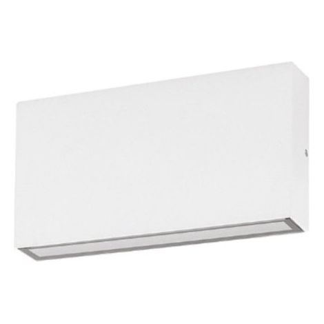 Applique moderno gea led ges2210 led ip65 alluminio bianco biemissione