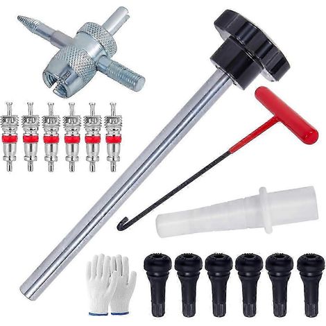 Kit d'outils pour valves de pneus, kit d'outils pour valves de pneus à changement rapide, AASZRH A-S 5 (1/5)