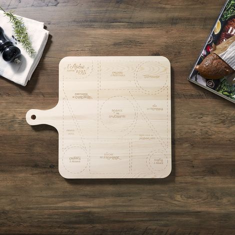 Planche en bois - COOK CONCEPT - Design - Présentation - Marron (1/3)