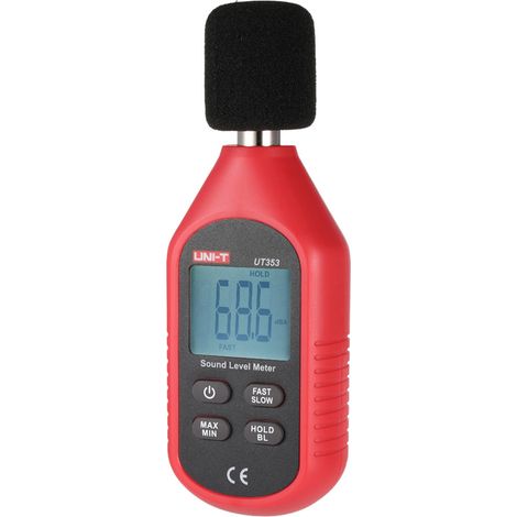UNI-T UT353 Miniatur-Digital-Schallpegelmesser mit LCD-Anzeige, Geräuschmessgerät, Dezibel-Tester 30–130 dB (1/5)