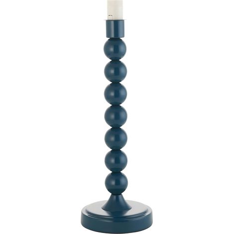 Pied de lampe bleu métal à boules, E14 Higgledy (1/4)