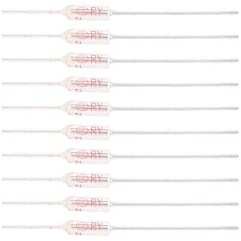 10 Pièces Fusible Thermique 10A 250V TF 72-250 ℃ 152 ℃ Fusibles Thermiques de Coupure de Température