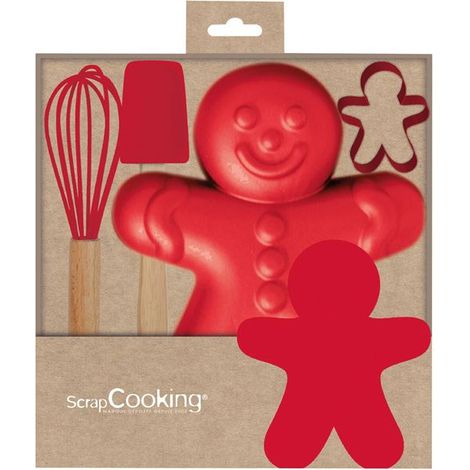 Geschenkset Küchenutensilien - Lebkuchenmann - Scrapcooking