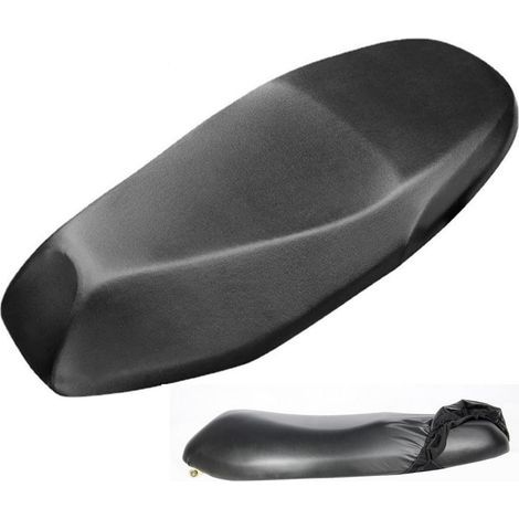 Housse de siège Universelle pour Moto, Housse de siège, Scooter en Cuir, Protection Anti-Rayures avec Protection Soleil et Pluie. pour Scooter électrique et Moto (L) (1/5)