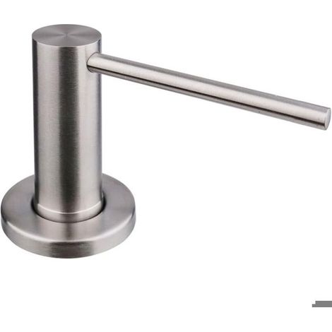 Dispenser di sapone integrato - Realizzato in acciaio inox 304 - Capacità 500 ml - Pompa rotativa a 360° - Installazione a incasso (1/5)