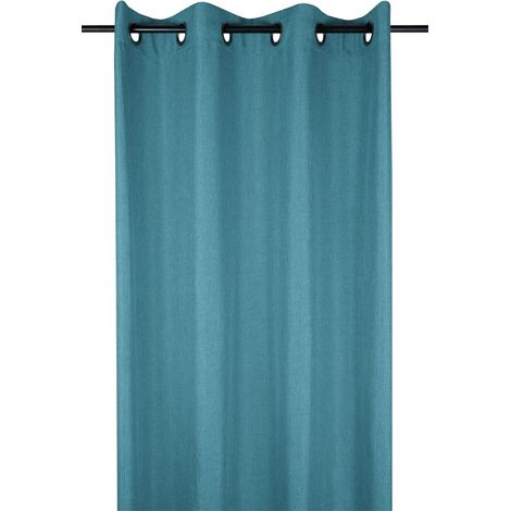 1 Rideau 140 x 260 cm Bea bleu turquoise (1/3)
