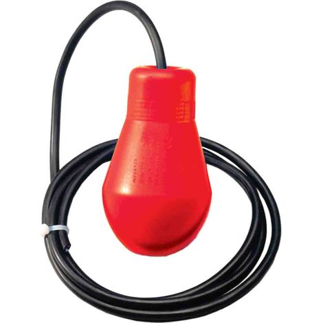 Capteur de niveau à flotteur RS PRO, Extérieur, sortie NO, en Polyéthylène haute densité, câble 5m ( Prix pour 1 )