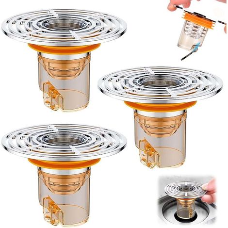 3 Pièces Clapet Anti Odeur, Clapet Anti Odeur Douche avec Fermeture Automatique, 32-42 mm Anti Odeur Douche, pour Utilisation dans Les Cuisines, Salles de Bains, Salles de Machines a Lave (1/5)