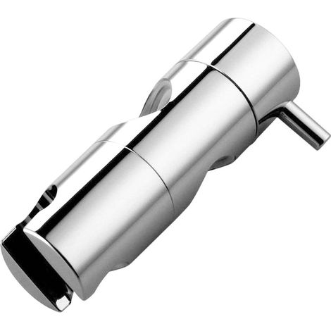 Soporte Para Ducha - Diámetro Ajustable 19 mm - Para Barra De Ducha Estándar - ABS Cromado - Instalación Sin Herramientas - 1 Unidad (1/5)