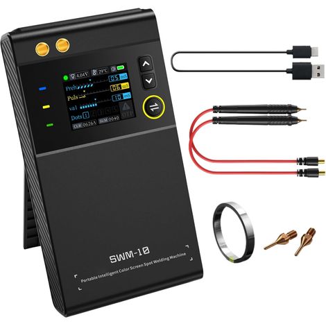 Soudeuse par Points SWM-10, Machine Portable avec Feuille Nickel, Aiguilles de Rechange pour Bricolage (1/5)