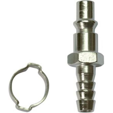 Stanley Schnellkupplung 1/4 Zoll mit 9 mm Orion-Nippel, geeignet für Druckluftschlauch und Kompressor, ideal für Werkstatt Garage Luftsysteme industrielle Anwendungen (1/2)