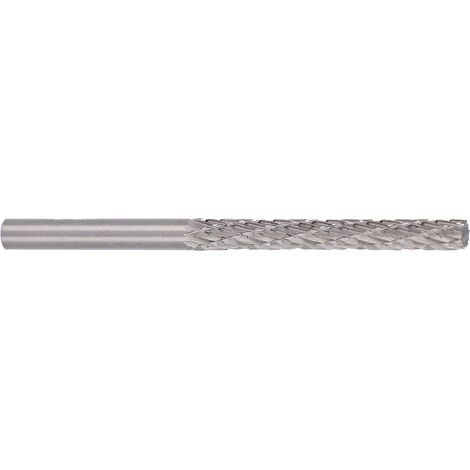 Lima rotativa, grano 2, cabezal de rectificado para carpintería, acero aleado, fresas de carburo, 4 x 4 x 35 x 60 mm (1/5)