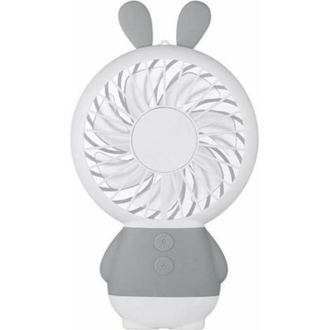 Tragbare Mini-LED-Lampe, Taschenventilator, PC-Ventilator, elektrischer Ventilator, Luftkühler, Laptop-Ventilator, Home-Office-Ventilator, grau (1/5)