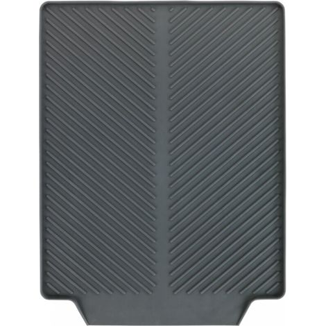 Silikon-Wasserfiltermatte, hitzebeständige Abtropfmatte, hitzebeständige Schüssel, rutschfestes Obst- und Gemüsegeschirr, Trockenmatte (43 × 33)