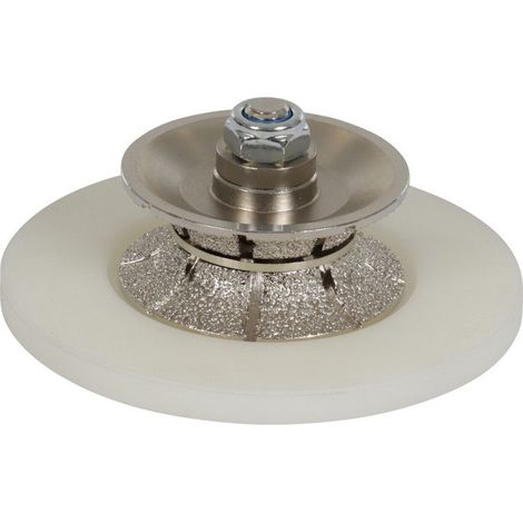 Sidamo – Meule à profil M14 demi-rond 22 mm – Disque diamant pour carrelage – Alésage M14 pour meuleuse – Façonnage à sec ou à eau (1/2)