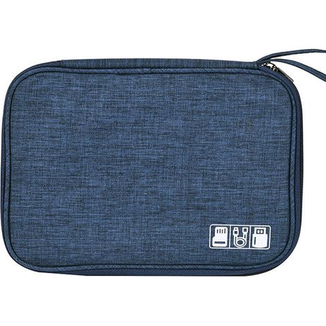 Organiseur électronique, étui de voyage pour câbles et accessoires, indispensable pour ranger câbles, chargeurs, téléphones, clés USB et cartes SD. (1/5)