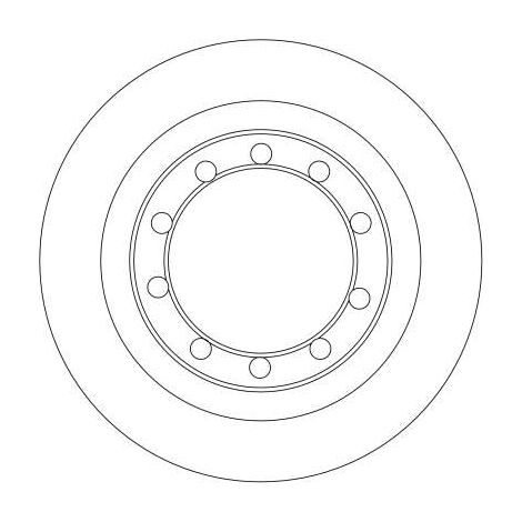 Lot de 2 Disques de frein TRW Automotive DF4330 RENAULT 50 10 260 604