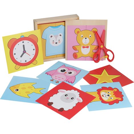 Jeu éducatif de découpage de papier pour enfants (maternelle et bébé) (1/5)