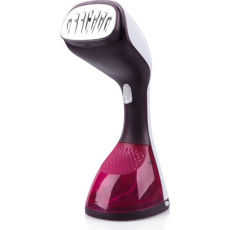 1 fer à repasser à vapeur, 1400 W, réservoir 150 ml, rouge, adapté à tous les tissus, pour usage domestique et voyage (1/5)