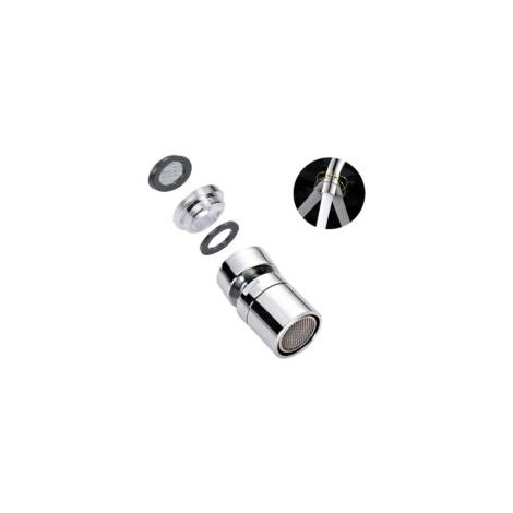 SJUNJIE Aeratori per rubinetto girevoli a 360°, beccuccio regolabile in ottone da 22 mm, filettatura femmina M22 M24, filtro aeratore per cucina e bagno - Crezuo