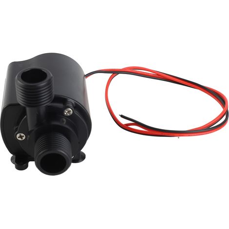 Hochleistungsfähige 12-V-Gleichstrom-Tauchpumpe (800 l/h) aus PP, schwarz, Schutzart IP68, für kleine Teiche und Hydrokulturen (1/5)