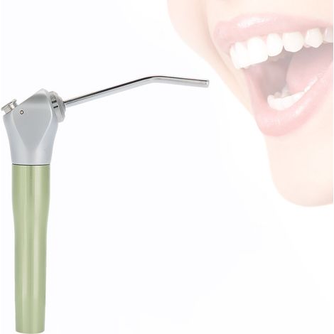 Seringue dentaire triple fonction 3 voies spray air-eau, pièce à main verte pour dentiste, équipement professionnel de soins bucco-dentaires, outil de nettoyage dentaire avec jet mixte, usage clinique (1/5)