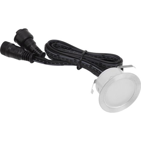 Kit de 10 spots LED encastrés pour terrasse, 0,8 W, acier inoxydable 304, étanche IP67, prise européenne 90-265 V (1/5)