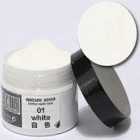 Pâte réparatrice pour cuir crème pour chaussures pour la restauration de la couleur et le polissage - Blanche (1/5)
