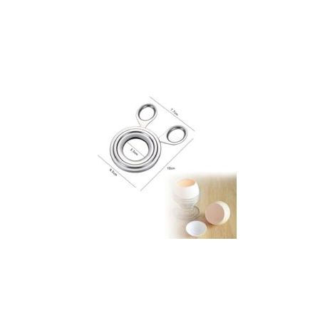 Coupe-oeuf en Acier Inoxydable,Ouvre - oeufs,Oeufs Coupe Coque,Ouvre-oeuf à la Coque,Décapant pour Oeufs Coupe-oeufs,Ciseaux à Oeufs Décapant la Coquille, pour Accessoires de Cuisine Bouillis Durs (1/4)