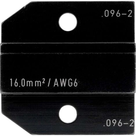 624 096-2 3 0 Rennsteig Werkzeuge GmbH Crimpeinsatz für isolierte / unisolierte Aderendhülsen Pressbreite 32,0mm, Fronteinführung - 1 Stück