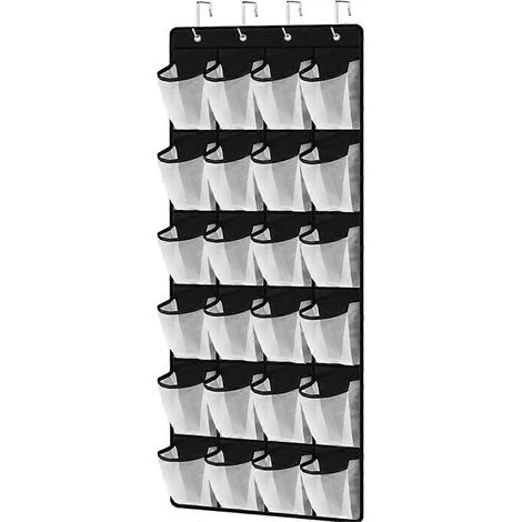 Étagère à chaussures antidérapante et respirante avec grande poche en filet, sac de rangement tridimensionnel pour placard (1/5)
