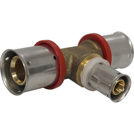 Té multicouche à sertir réduit - Ø26x3,0 - Ø16x2,0 - Ø26x3,0 - MULTIPEX (1/3)