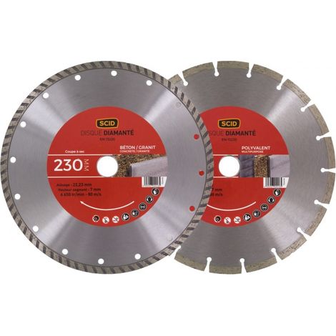 Diamant-Scheibe Set 2 Stück Eg - 230 mm