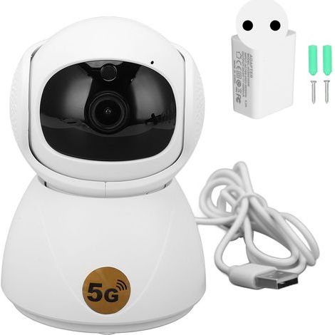 Caméra de Surveillance 5G 1080P HD intelligente double bande Wifi moniteur de sécurité sans fil 100-240V prise ue (1/5)
